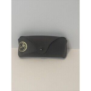 Ray-Ban Black Case for Sunglasses Pebbled Texture Snap Closure